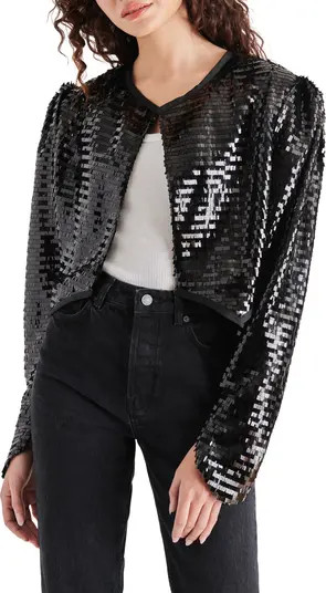 Steve Madden Juliet Sequin Crop Jacket | Nordstrom | Nordstrom