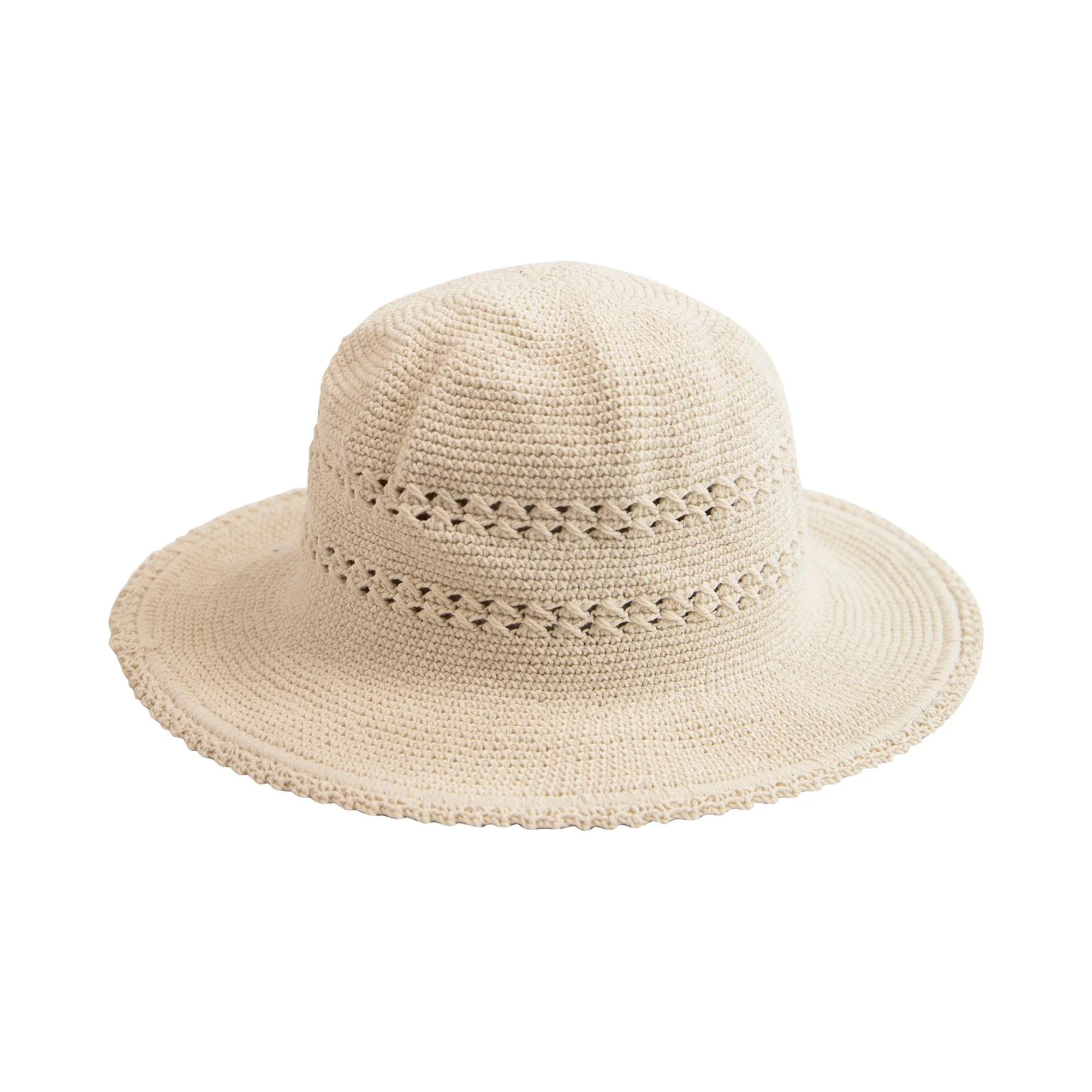 Women's Cotton Crochet Hat Medium Brim | San Diego Hat Company