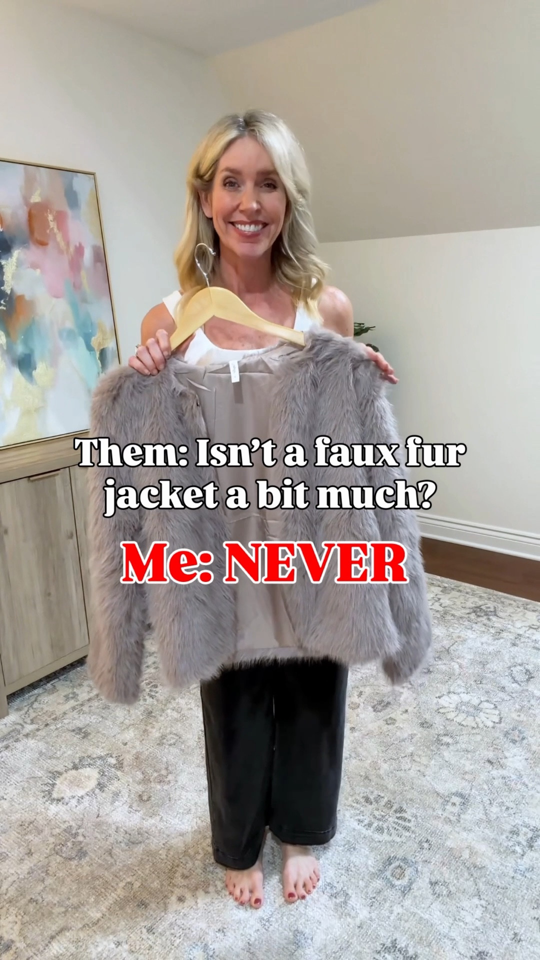 ✨And you know I always keep it affordable, this Amazon faux fur jacket is way less expensive than it looks! I'm entering 2026 with some flair and fun!

The jacket comes in 5 sizes and 4 colors and I'm sharing the khaki color. 

#LTKOver40 #LTKFindsUnder50 #LTKootd