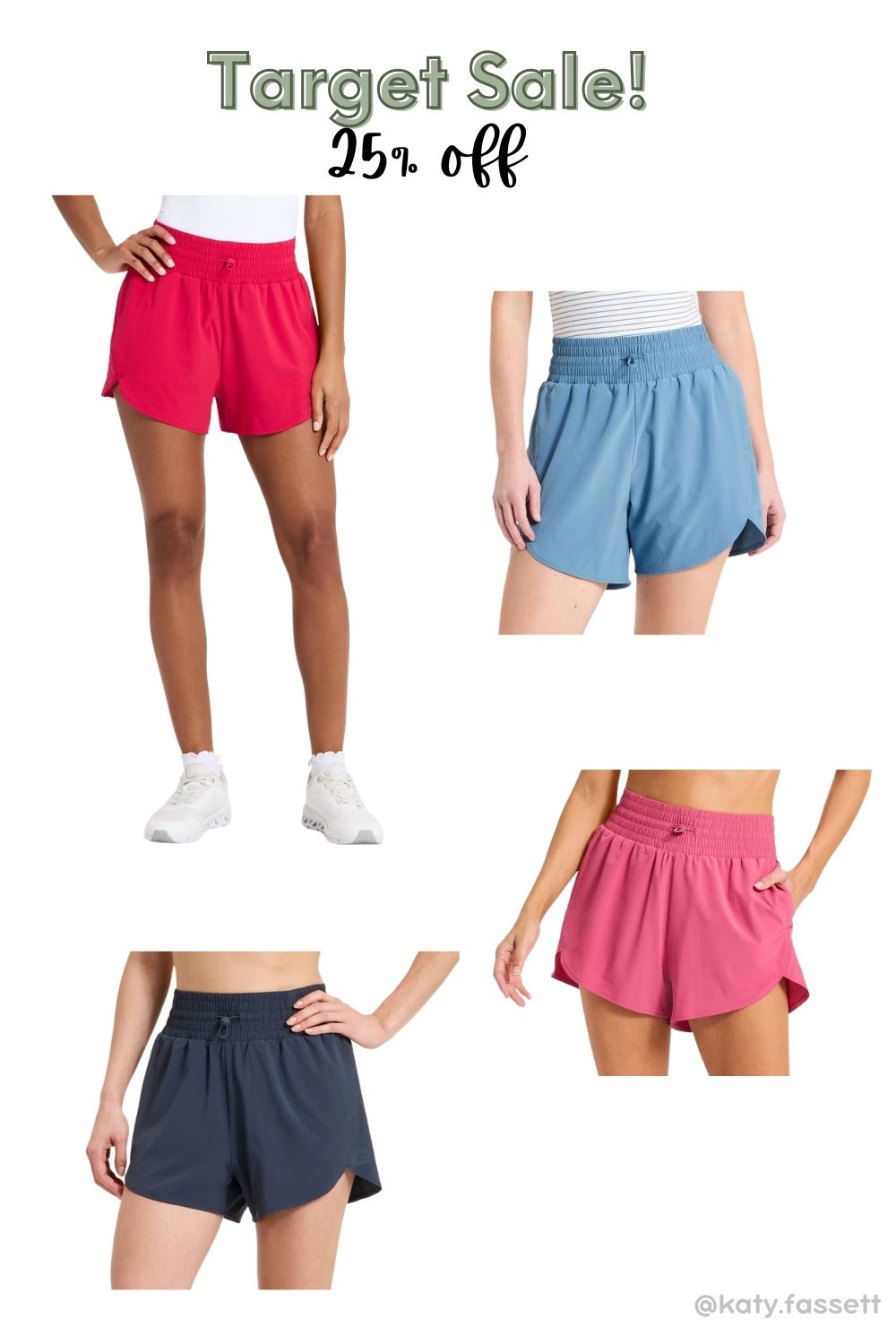 The best athletic shorts are on sale at Target!! So many pretty colors!!