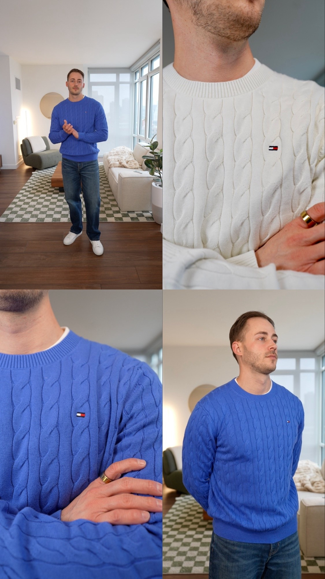 I’m a sucker for a classic cable knit. The texture it adds makes getting dressed completely effortless #ad #tommyfamily @TommyHilfiger 