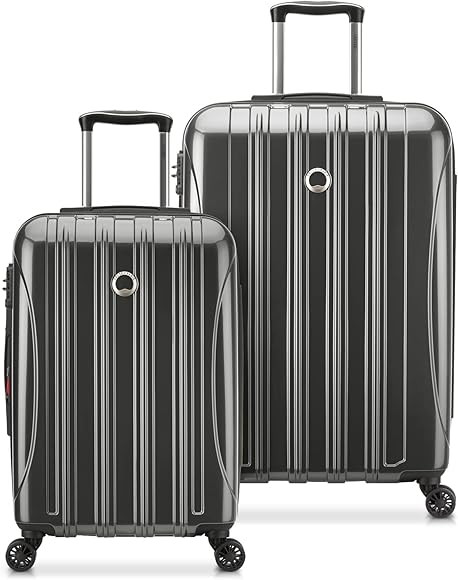 DELSEY PARIS Helium Aero Hardside Expandable Luggage with Spinner Wheels, Brushed Charcoal, 2-Pie... | Amazon (US)