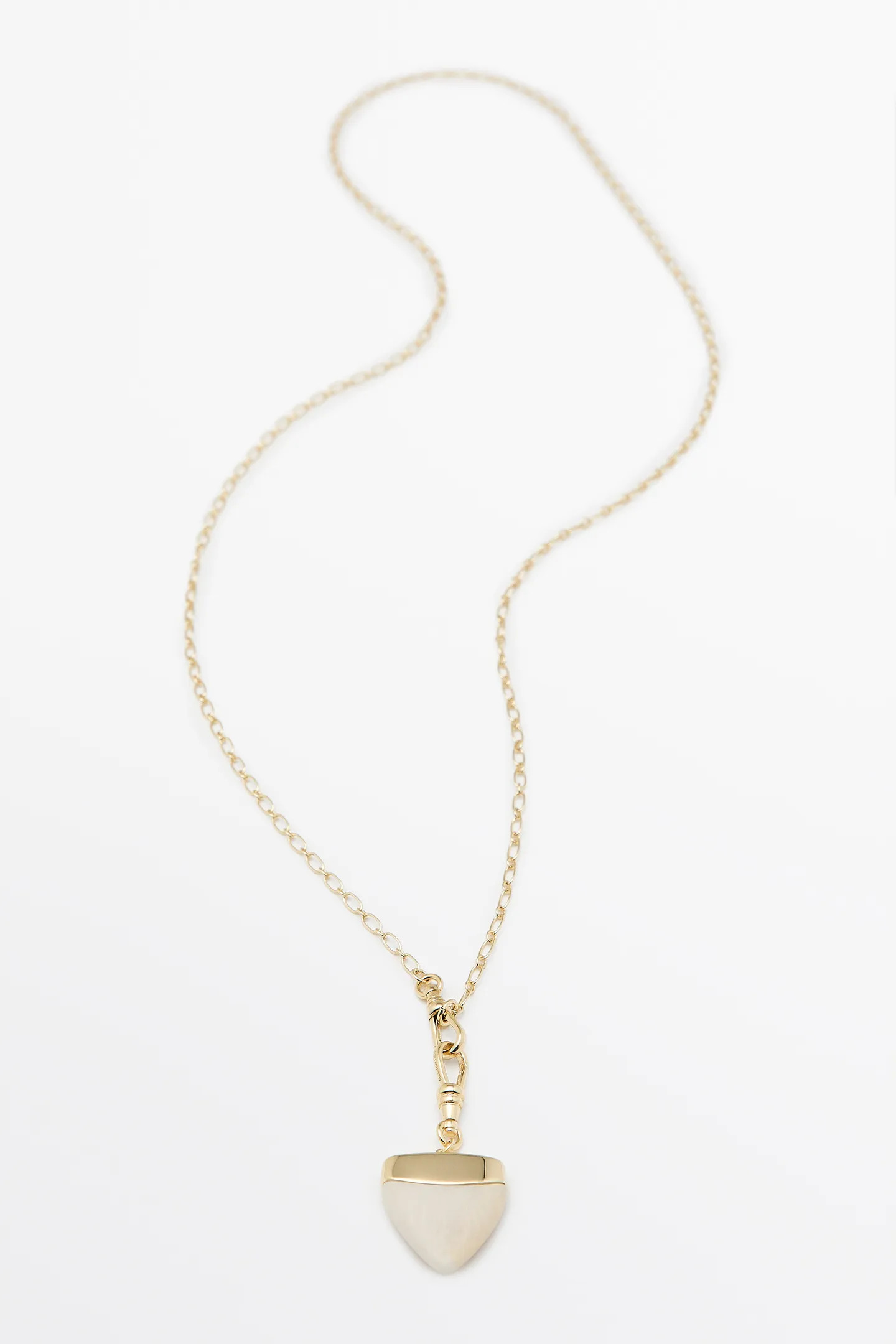 Stone tusk necklace | Massimo Dutti US