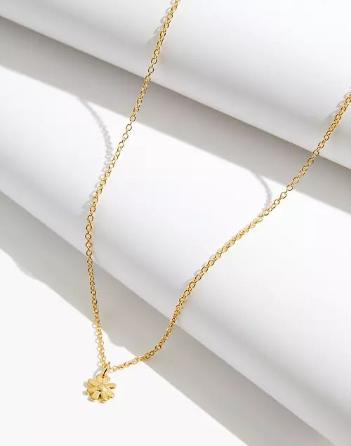 Delicate Collection Demi-Fine Daisy Pendant Necklace | Madewell