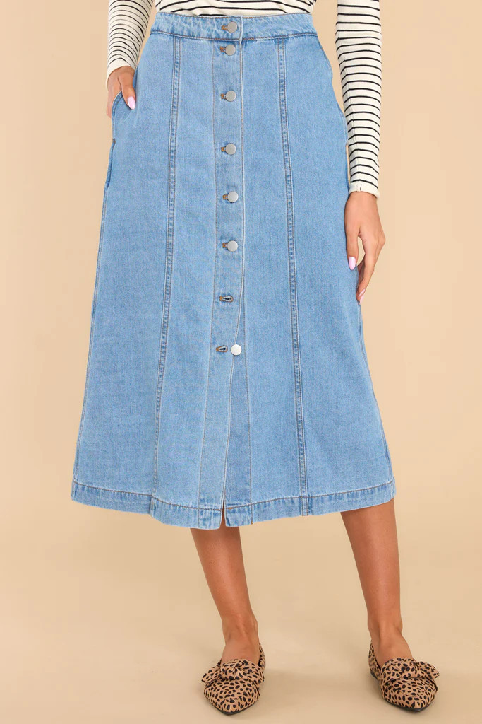 So Charmed Denim Skirt | Red Dress 