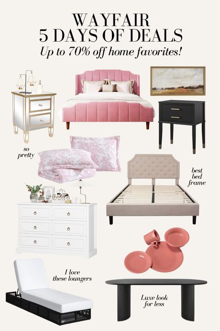 Up to 70% off and free shipping during @wayfair 5 Days of Deals! I love @wayfair and got so many of my home items from there! Looking for a refresh in your living room or bedroom? Now is the time! Special daily deals 4/5-4/9 #wayfairpartner #wayfair  #sale

#LTKsalealert #LTKhome