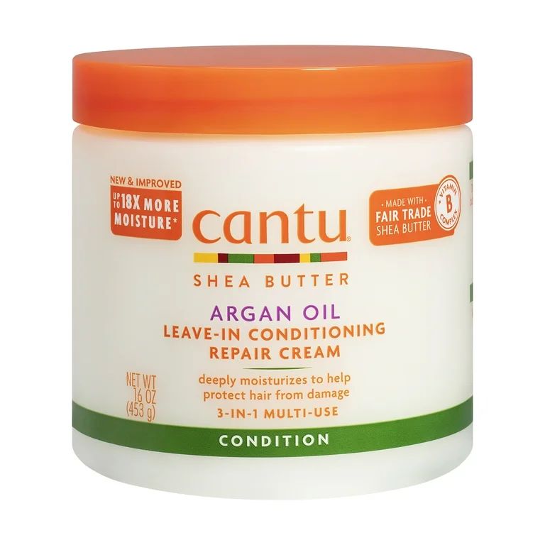 Cantu Argan Oil Leave-in Conditioning Repair Cream, 16 oz | Walmart (US)