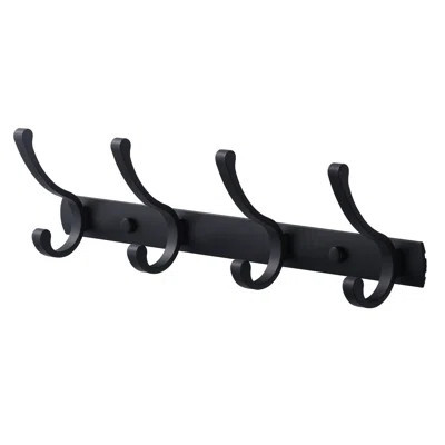 Coat Rack Wall Mounted, Modern Wall Mount Coat Hooks, Heavy Duty Coat Hangers For Wall, Matte Black Wall Rack For Hanging Coat Jacket Backpack Hat | Wayfair North America