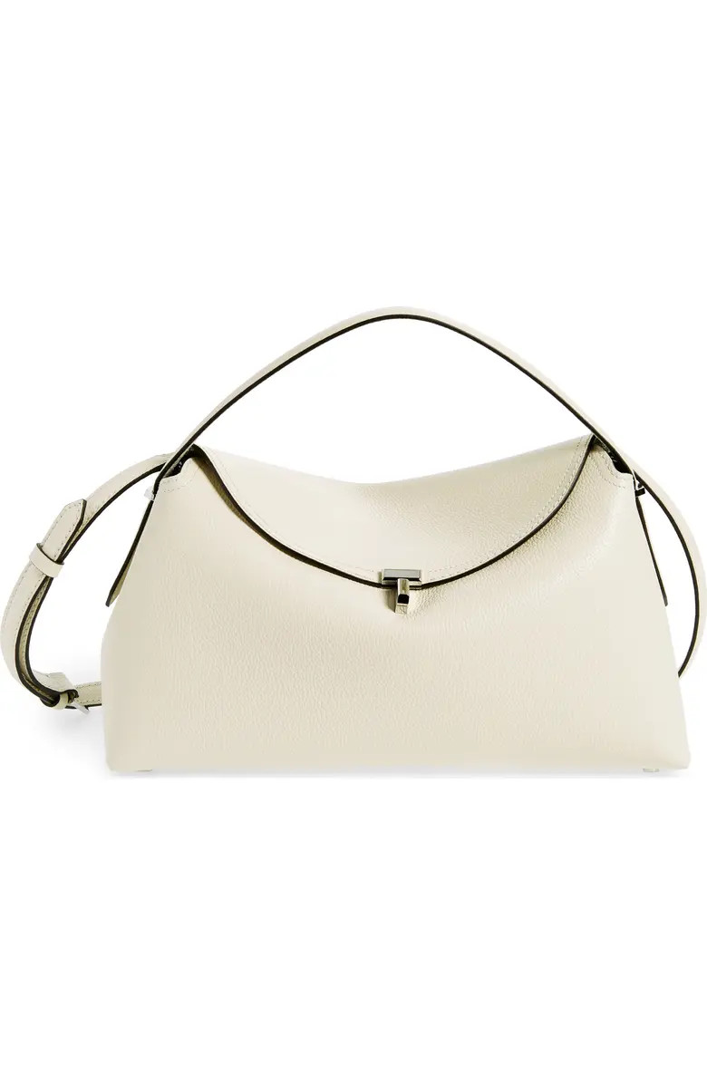 T-Lock Curved Leather Shoulder Bag | Nordstrom