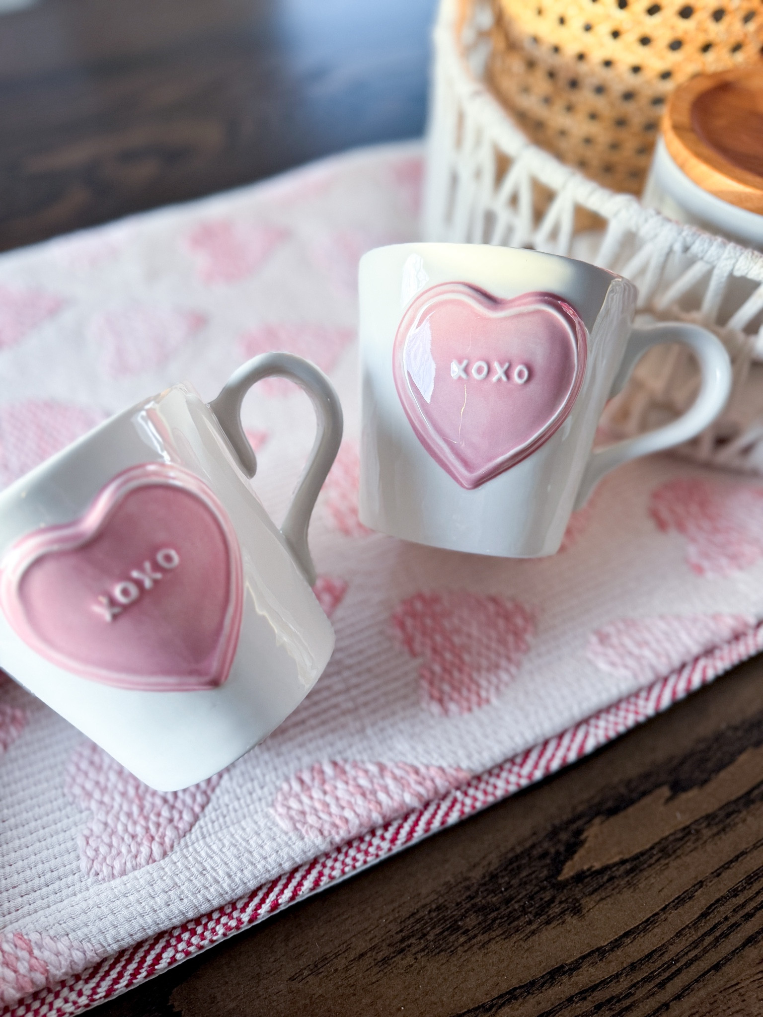The most perfect Valentine’s Day coffee mugs from Pottery Barn. I might just consider using these fun conversation heart mugs all year long! This exact style sold out, but tagging similar. 


Valentine’s Decor - Cute Mugs - Heart Mugs - Pottery Barn Valentine’s Day  

#LTKSeasonal #LTKHome #LTKParties
