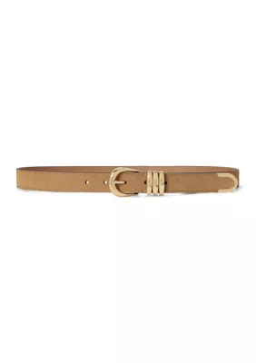 Metal-Keeper Suede Skinny Belt | Belk