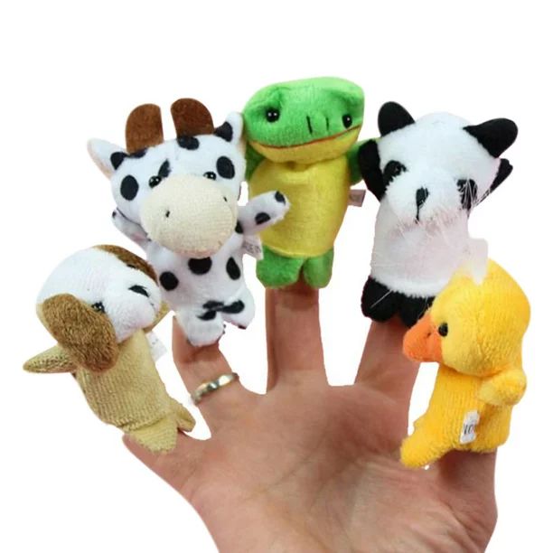 10 Pcs Finger Puppets Set Animal & Dinosaur Finger Puppets for Toddlers Kids Party Favors Stockin... | Walmart (US)