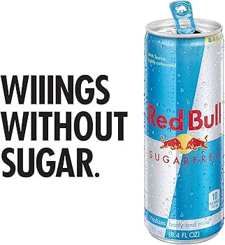 Red Bull Energy Drink, Sugar Free, 12 Fl Oz, 24 Cans | Amazon (US)