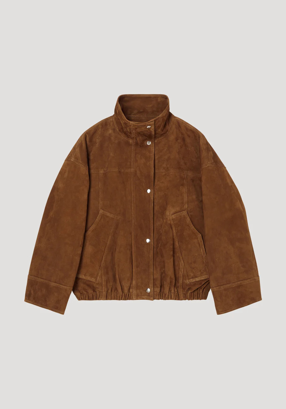 reinvented suede jacket | cognac | Rohe