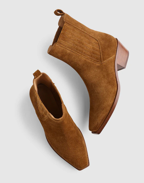 The Ingrid Chelsea Boot in Suede | Madewell | Madewell