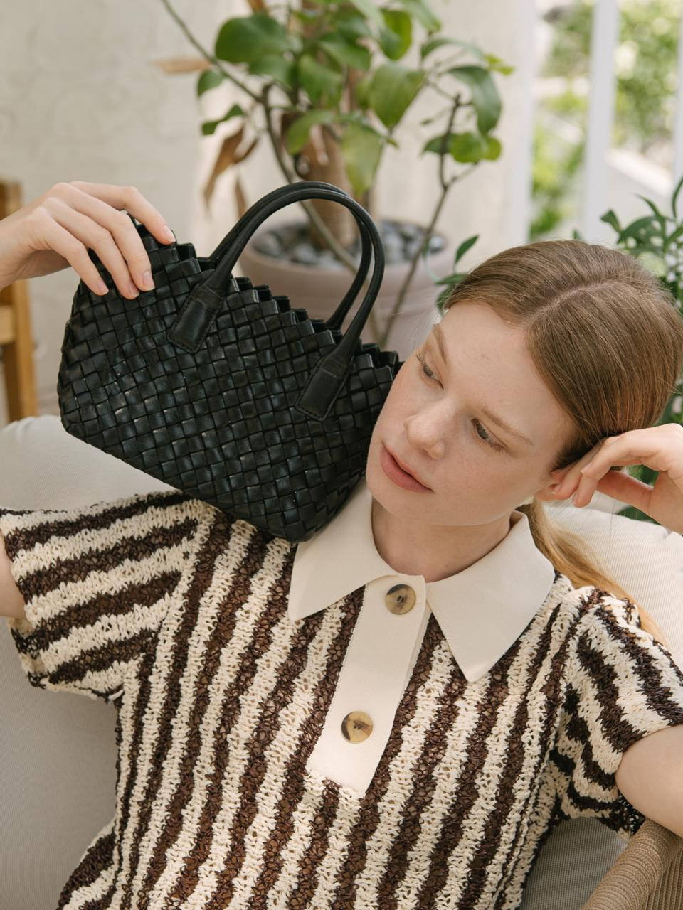 Mini weaving tote bag GBW-0012 | W Concept (US)