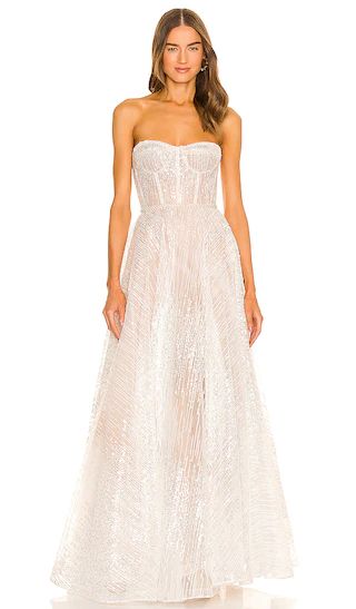 Mademoiselle Bridal Gown in White | Revolve Clothing (Global)