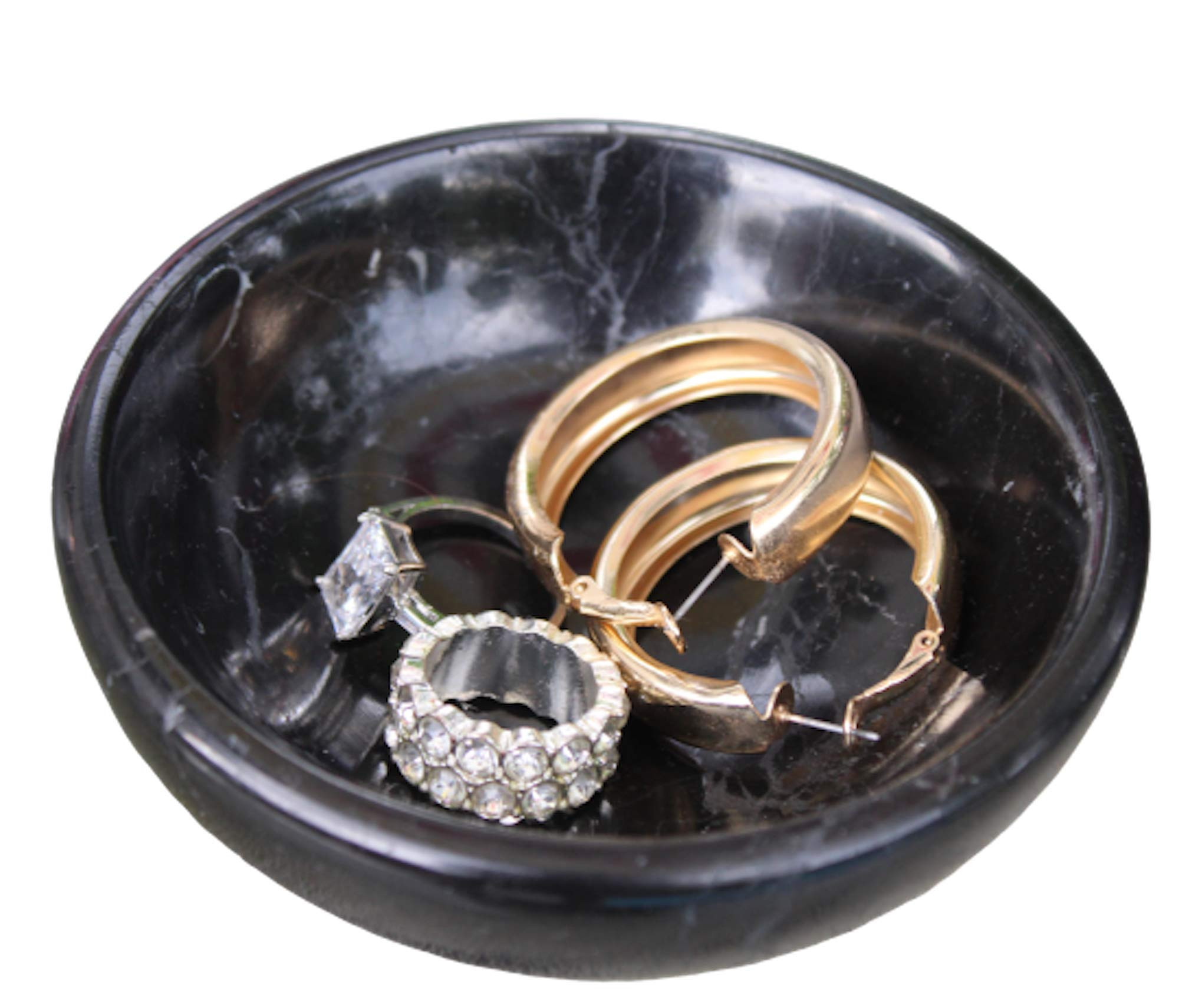 CraftsOfEgypt Jewelry Dish - Real Marble Decorative Storage - Ring Holder - Key Bowl - Home Decor... | Amazon (UK)