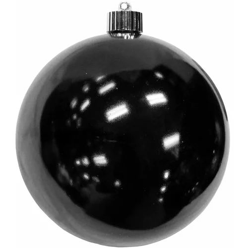 Christmas by Krebs Black Solid Print Plastic Large Christmas Ball Ornament, 8" - Walmart.com | Walmart (US)