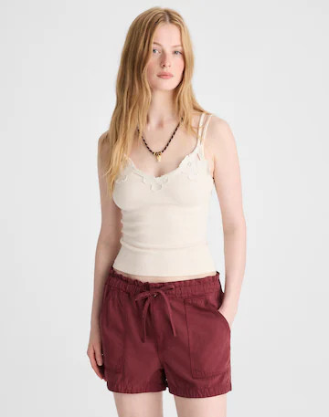 Pull-On Utility Shorts in Airy Denim | Madewell