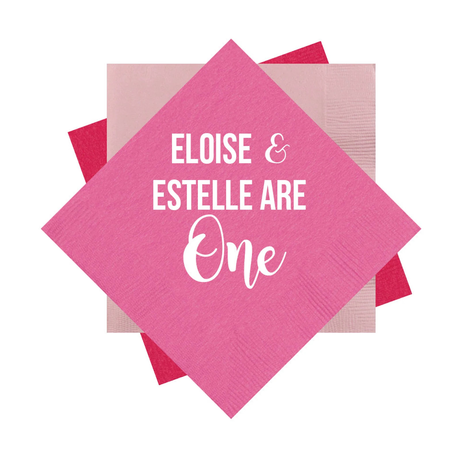 Twin birthday party, Twins birthday napkins, Baby's first birthday party, First birthday napkins,... | Etsy (US)