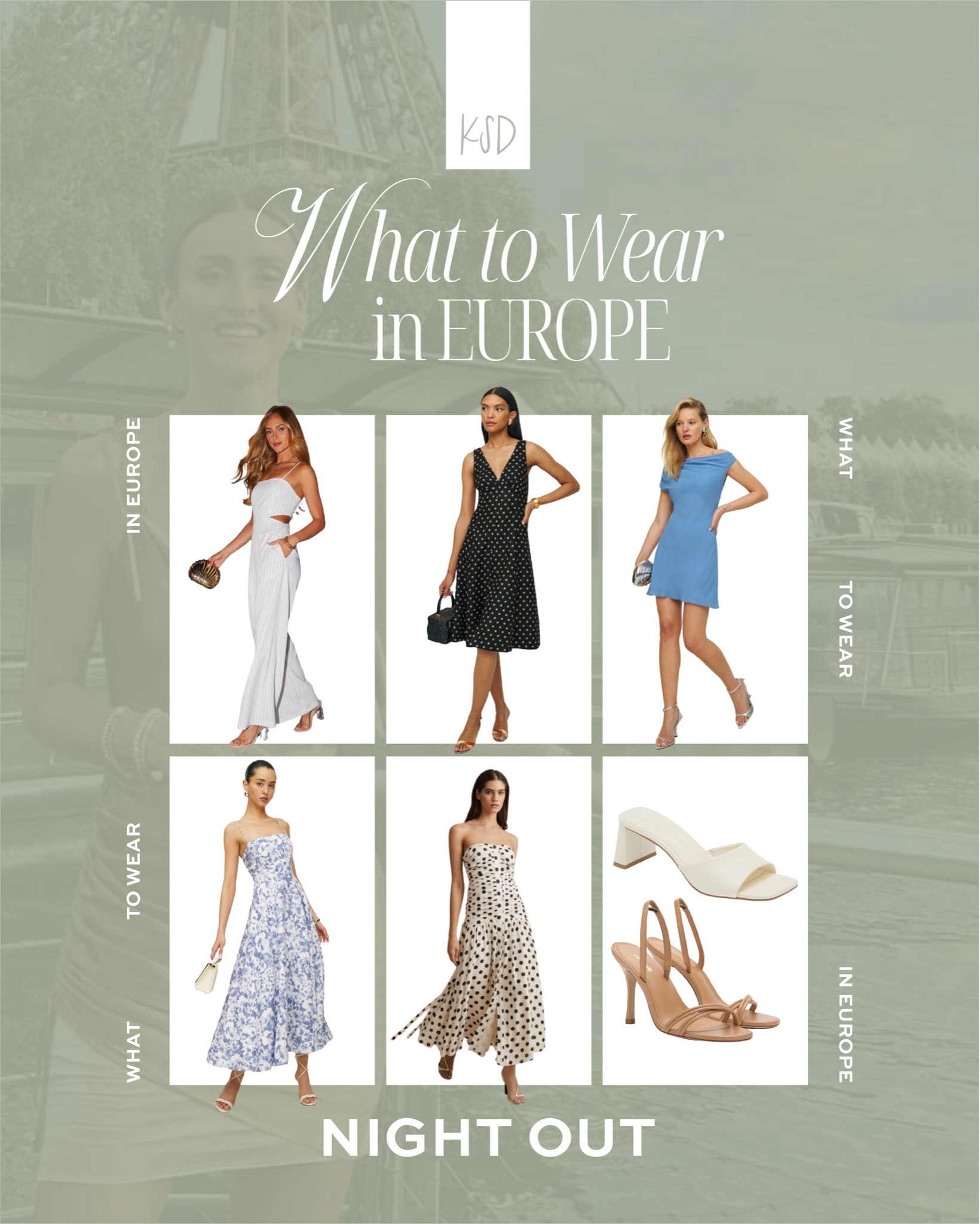 Heading to Europe this summer? Here’s some inspo on what to wear during a fun night out, whether you’re grabbing dinner or going to an event  

#LTKStyleTip #LTKShoeCrush