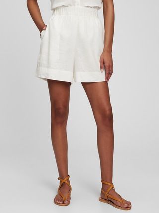 Linen Blend Pull-On Shorts | Gap (US)