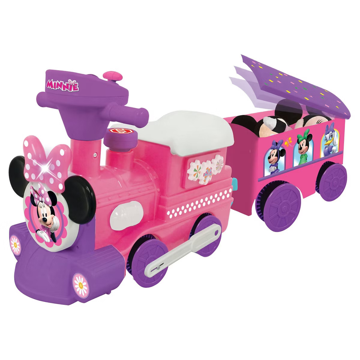 Kiddieland Disney Minnie Mouse Ride-On Motorized Train With Track: Plastic Powered Riding Toy | Target