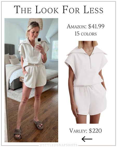 The look for less: just saw Amazon has these sets similar to varley. 15 colors for $41.99 vs $220 

athleisure wear, save option 

#LTKunder50 #LTKstyletip