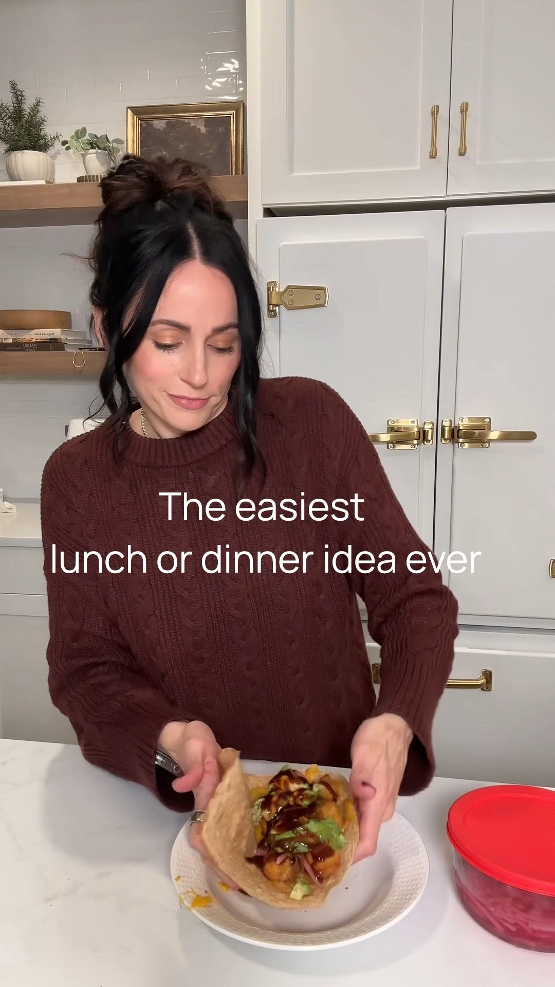 Sharing one of my favorite quick lunch or dinner ideas! 
Obsessed with this oversized sweater! Wearing a M

#LTKfoodie #LTKootd #LTKvlog