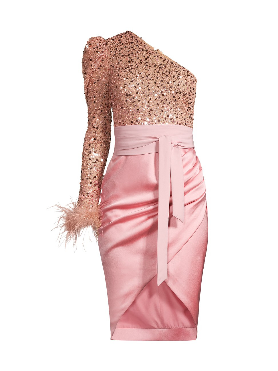 Sequined One-Shoulder Dress | Saks Fifth Avenue