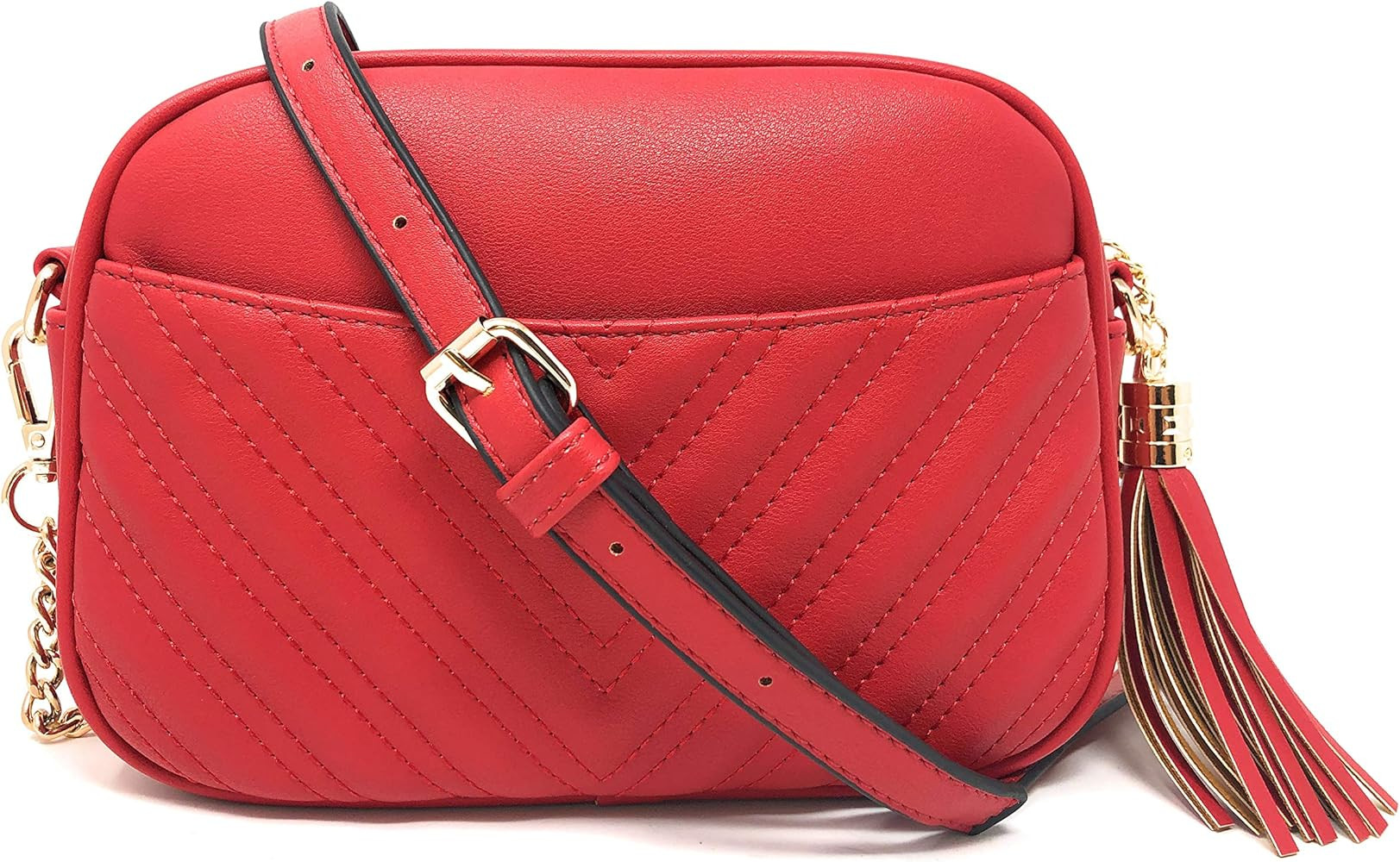 Lola Mae Quilted Crossbody Bag, Trendy Design Shoulder Purse | Amazon (US)