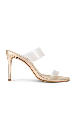 Schutz Ariella Heel in Gold from Revolve.com | Revolve Clothing (Global)