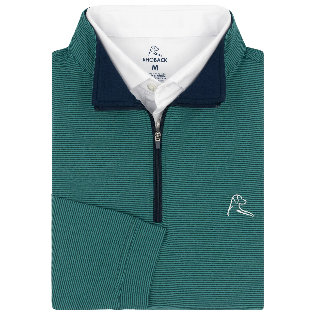 Riva Heather Stripe Performance Q-Zip | RHOBACK