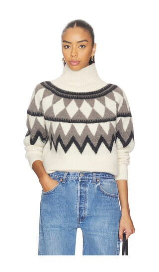 ALLSAINTS Tara Sweater in Cream,Black. - size S | Revolve Clothing (Global)