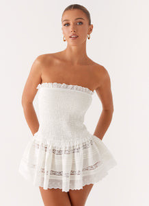 Kimia Mini Dress - White | Peppermayo (Global)
