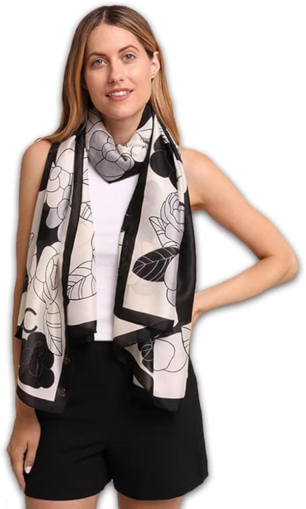 Trillion London® Spring Collection Silk Scarf - Silk Neck Scarf For Women - Ladies Lightweight S... | Amazon (US)