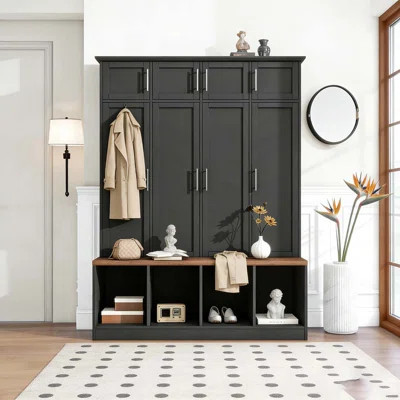 Halll Tree with 4 Hanging Hooks | Wayfair North America
