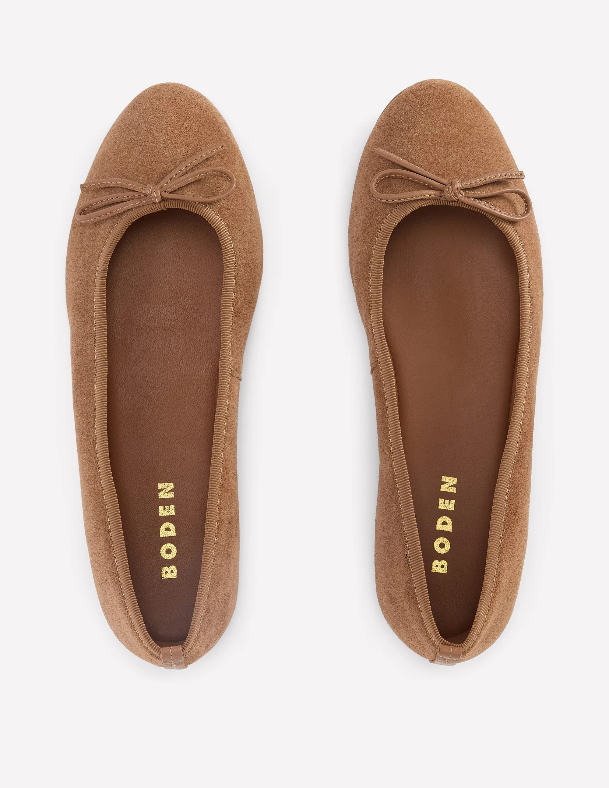 Patti Round Toe Ballet Flats-Ginger Snap | Boden UK