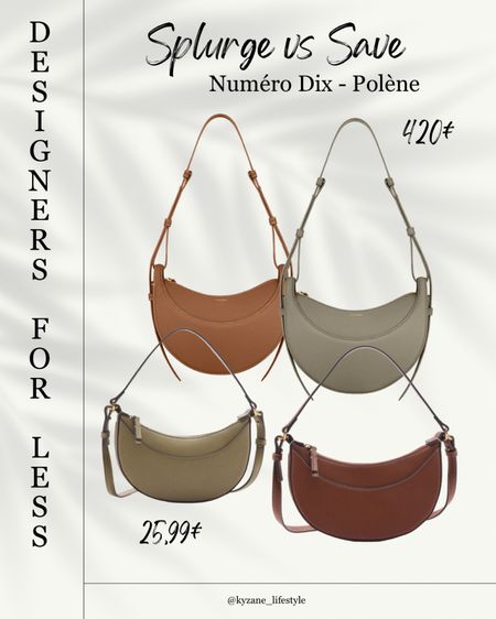 The best dupes of the Numéro Dix bag from Polène Paris 👜 


Designer for less - High Fashion Dupe - Maroquinerie française - Polène bag - Polène Paris 

#LTKbag #LTKstyletip #LTKeurope