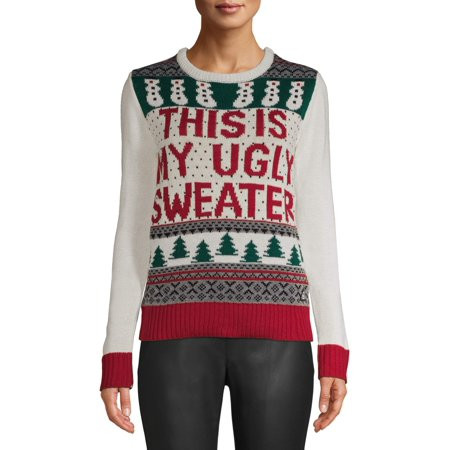American Stitch Women s This is My Ugly Sweater Christmas Sweater | Walmart (US)