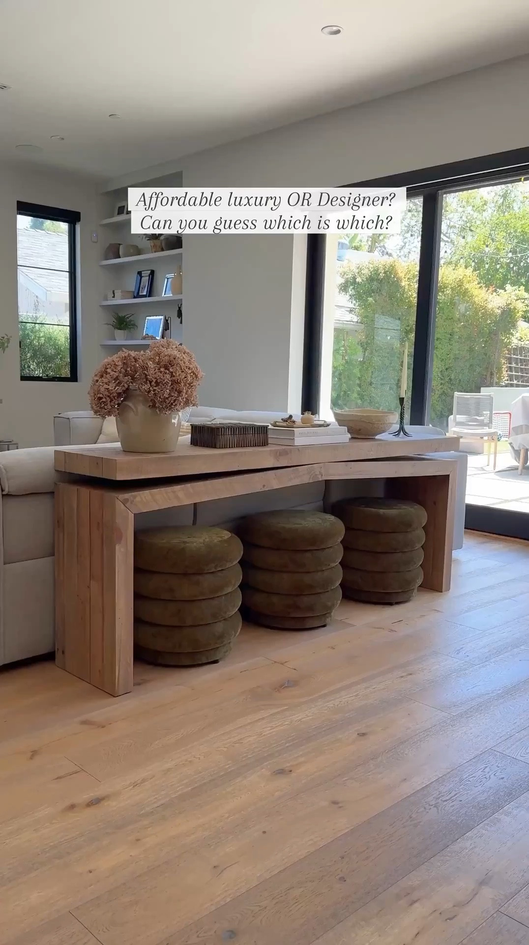 Could you tell which table was the Designer versus the affordable lux one? My husband couldn’t! They’re both so beautiful except the second one is more than half the price of the first.  Both really great quality and beautiful wood tones. The Designer first table is the Sierra rustic natural color and the second table is the Natural color.  Both are currently on sale for Wayfair’s Spring Savings promotion with up to 70% off and fast shipping! If you’ve been looking to update any spaces, now is the prefect time to shop!

@wayfair #wayfair #wayfairpartner

Wood console table ottoman black round mirror candlestick holder vintage candle travertine bowl vase brown branches organic 

#LTKSaleAlert #LTKFindsUnder100 #LTKHome