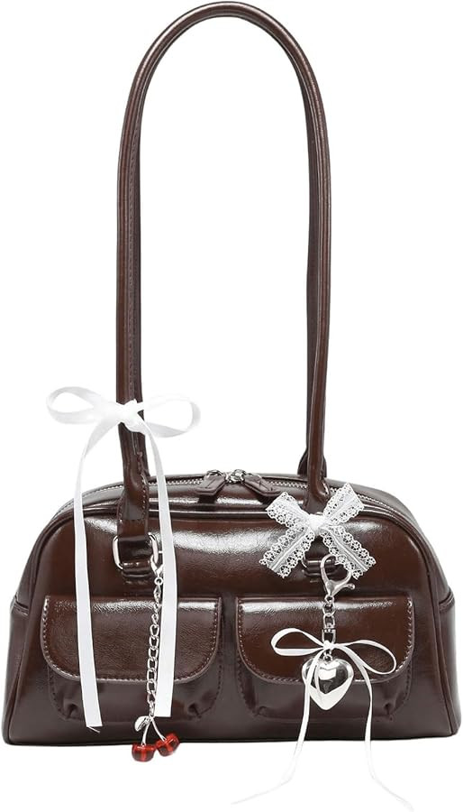 GORGLITTER Women's Y2k Bow Coquette Purse Kawaii Shoulder Bag Cute Aesthetic Japanese Bag | Amazon (US)