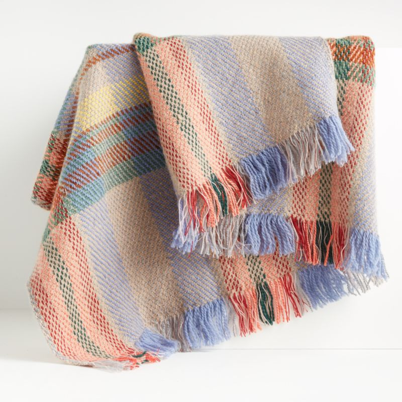 Tari Plaid Throw + Reviews | Crate and Barrel | Crate & Barrel