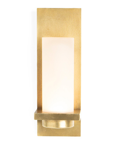 12in Indoor Outdoor Cornado Crystal Hurricane Sconce | TJ Maxx