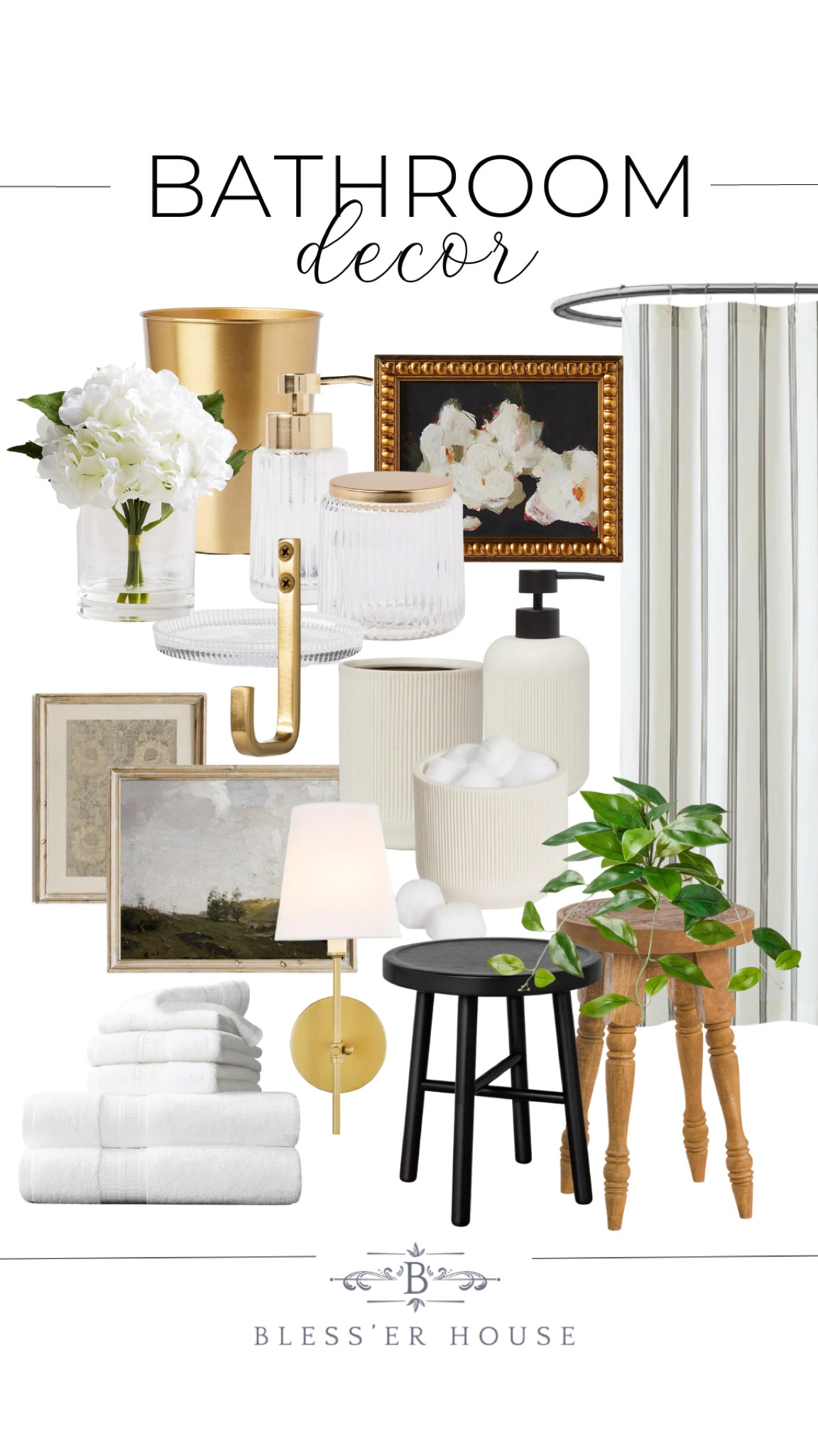 #BathroomDecor #VintageBathroom #BathroomArt #ShowerCurtain #BathroomAccessories #BathroomStall #VanityLighting #VanityDecor #WhiteTowels #Hydrangea #BathroomHooks #SoapDispenser #ToothbrushHolder #BathroomCounter

#LTKstyletip #LTKhome #LTKSeasonal