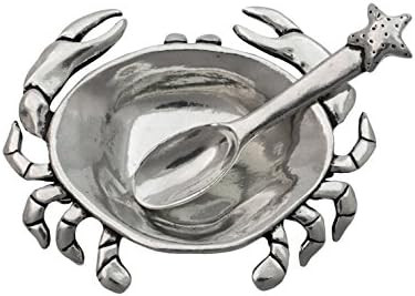 Basic Spirit Crab Salt Cellar with Spoon (Pewter) | Amazon (US)