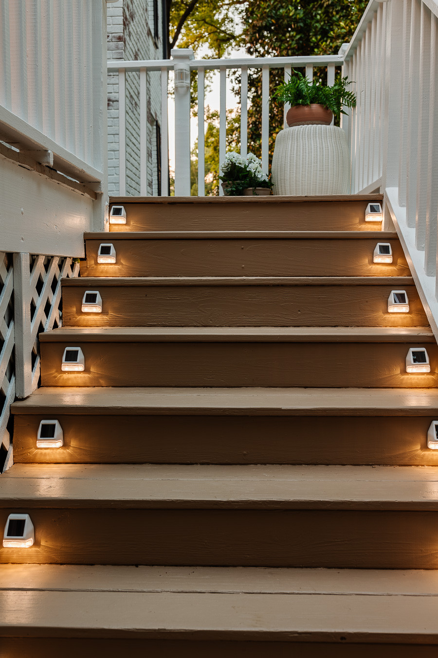 Best decision to add solar lights on our stairs! 

#LTKspring