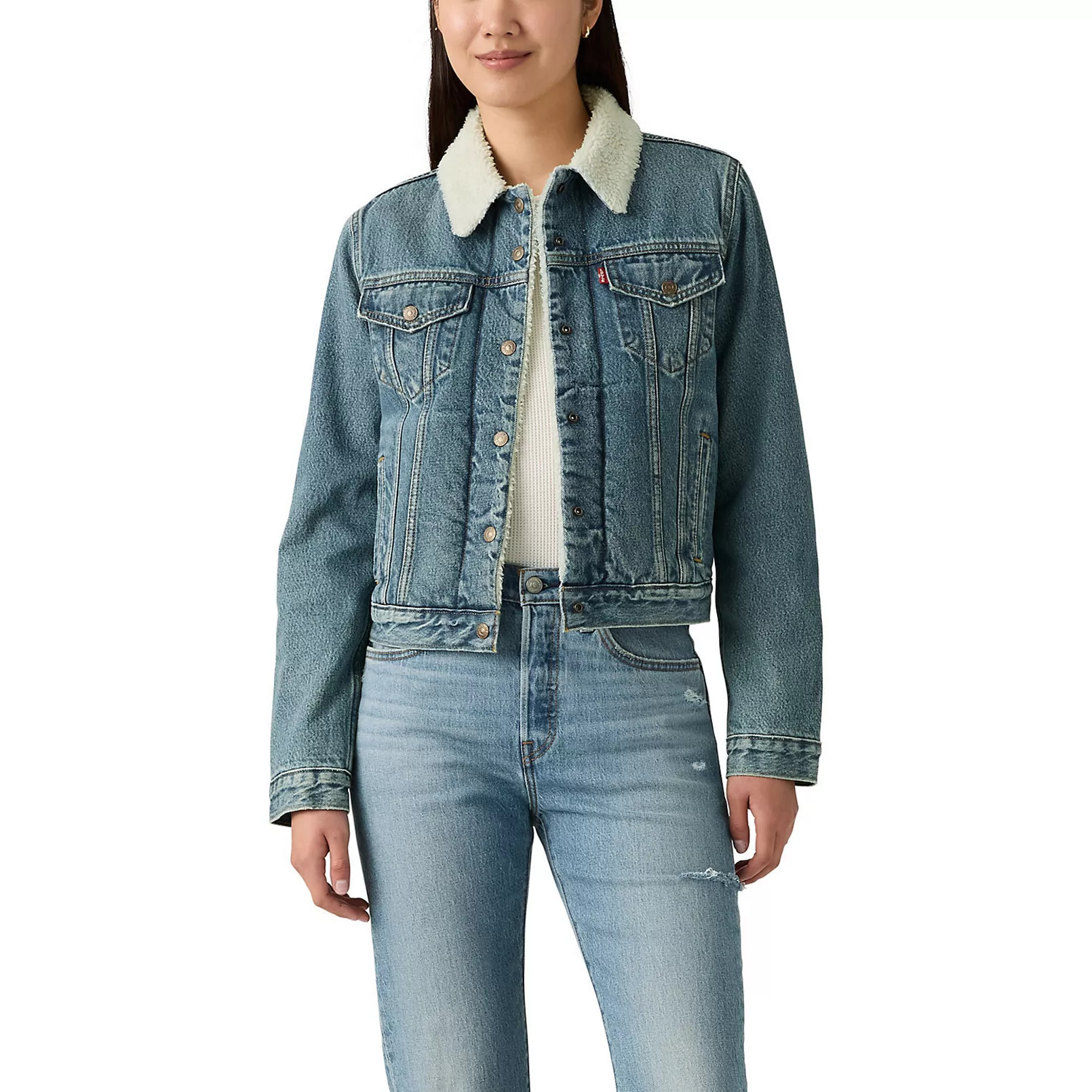 Women's Levi's® Original Sherpa Trucker Jacket | Kohl's