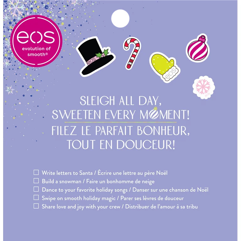 eos Holiday Sphere Gift Set, Candy Cane Swirl, Sugar Plum Sprtiz, Candy Apple, 3-pack, 0.75 oz | Walmart (US)